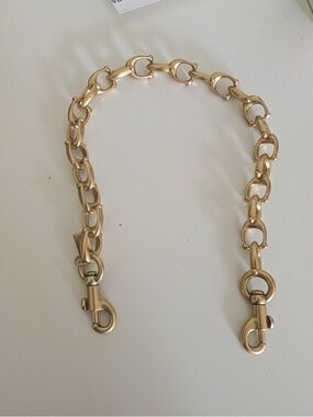 Coach Gold-Tone Link Chain Strap with Lobster Clasps